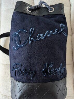 Chanel Paris-Hamburg Wool Duffle Backpack, Great Condition